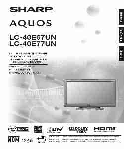 Sharp Flat Panel Television LC-40E67UN-page_pdf